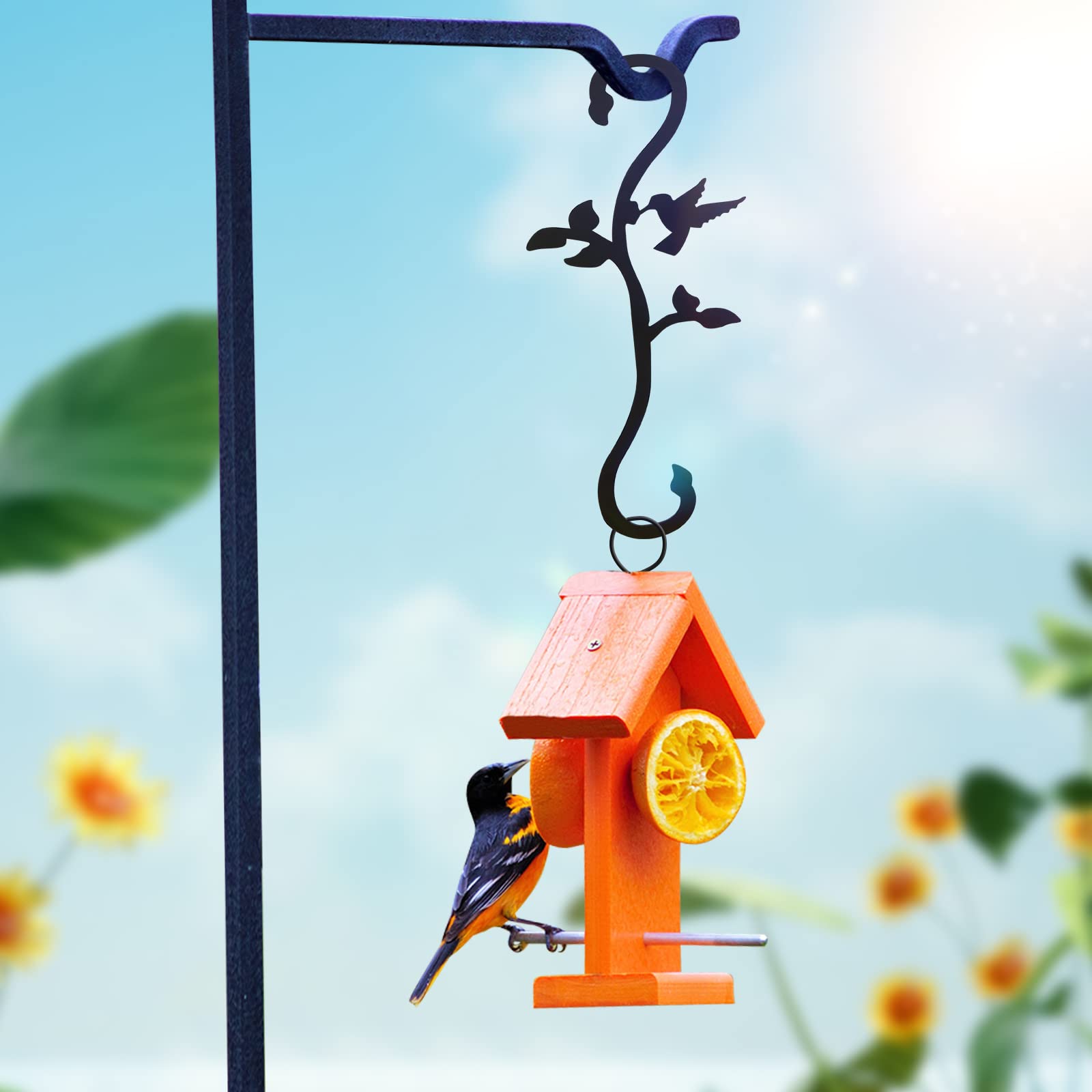 YILONGDA rust-resistant metal hook with four-layer coating withstands rain and sun.