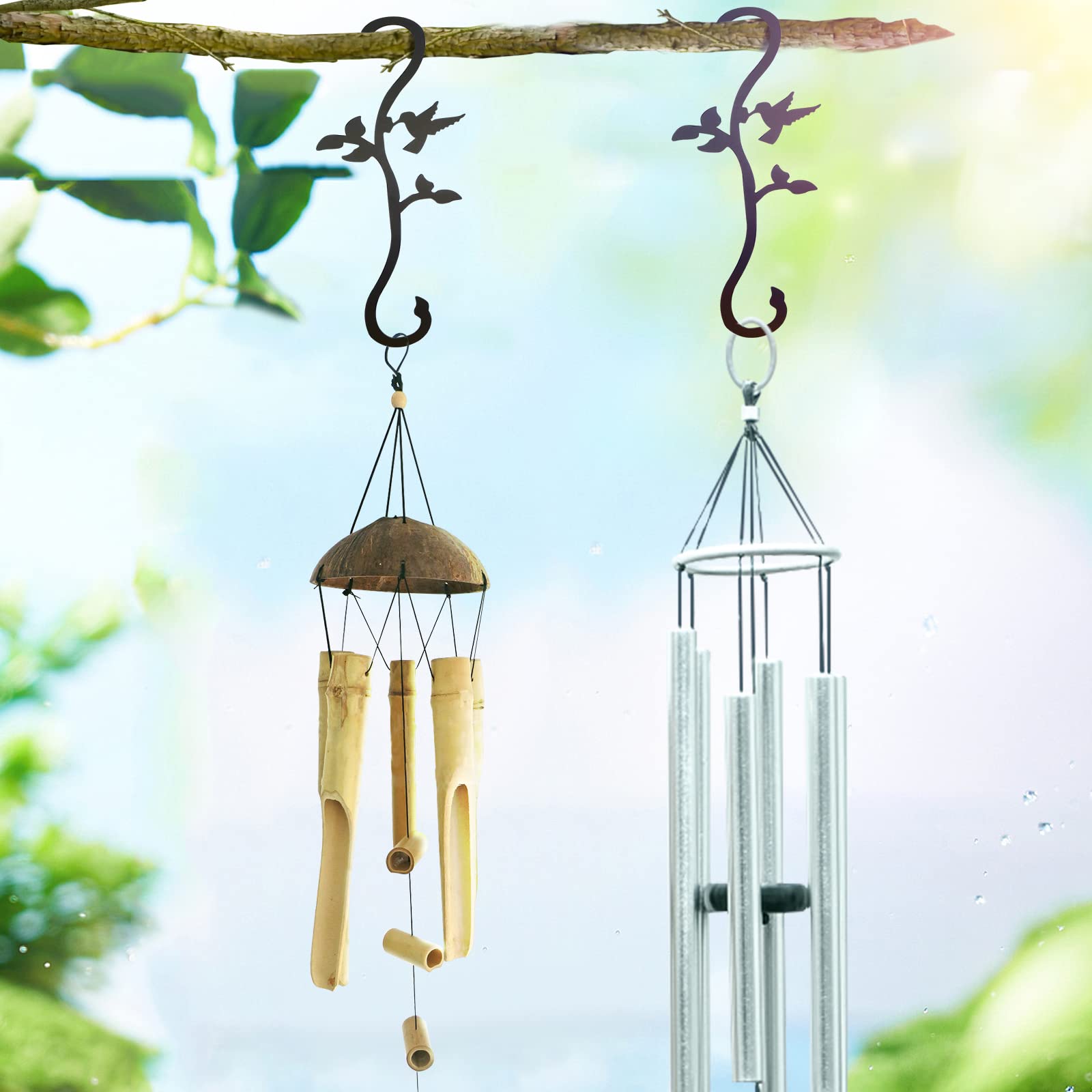 YILONGDA secure attachment over branches, windows, or railings for birds and plants.