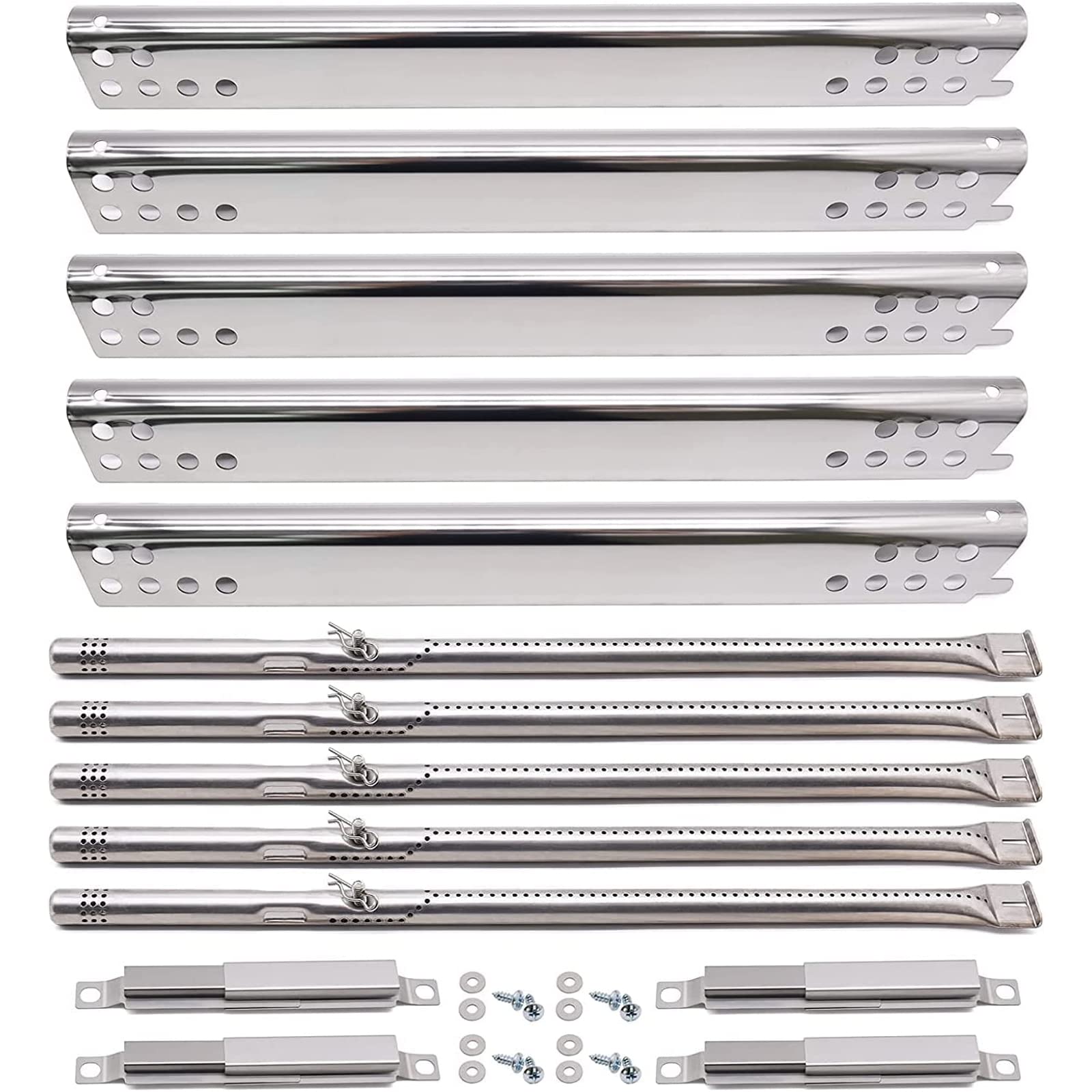 Yiming burner set for Char-Broil Performance 5 Burner delivers durable stainless steel performance.