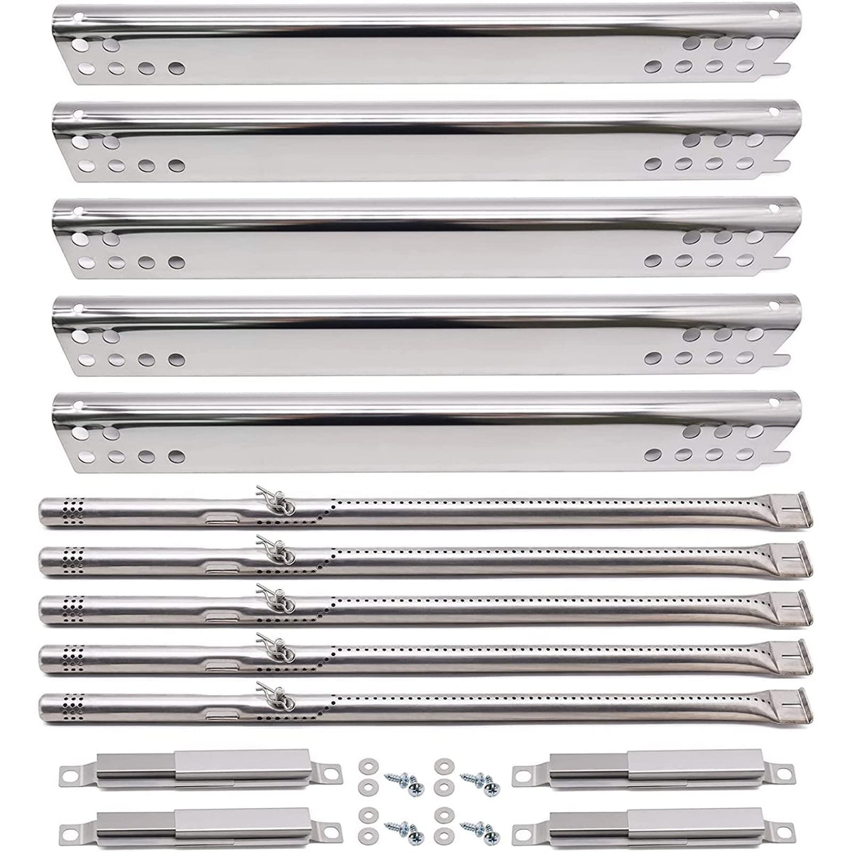 Yiming burner set for Char-Broil Performance 5 Burner delivers durable stainless steel performance.