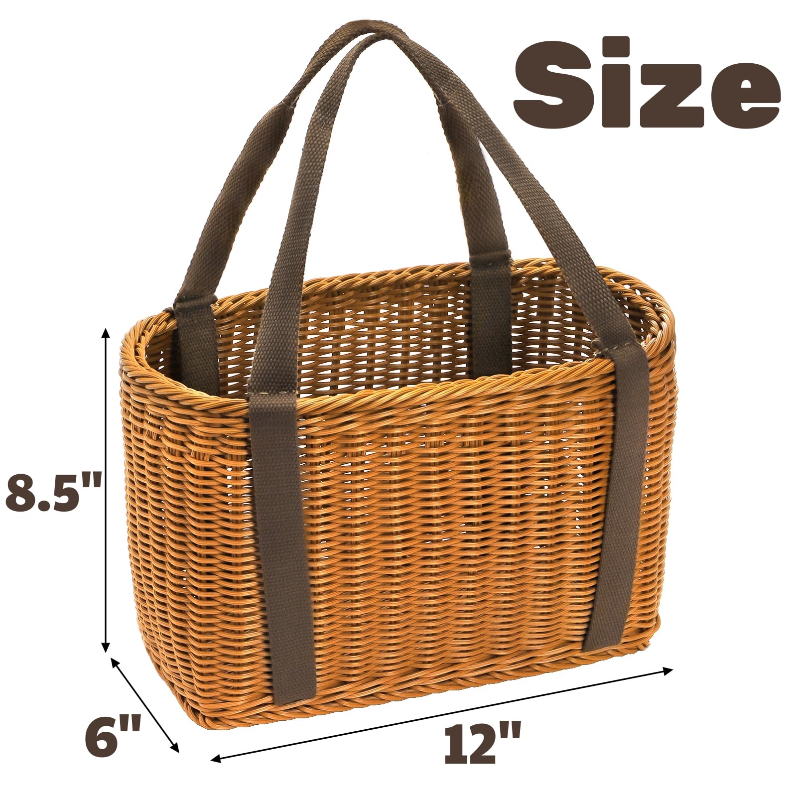 YIMITEE basket detailed weave close-up shows sturdy construction for daily use