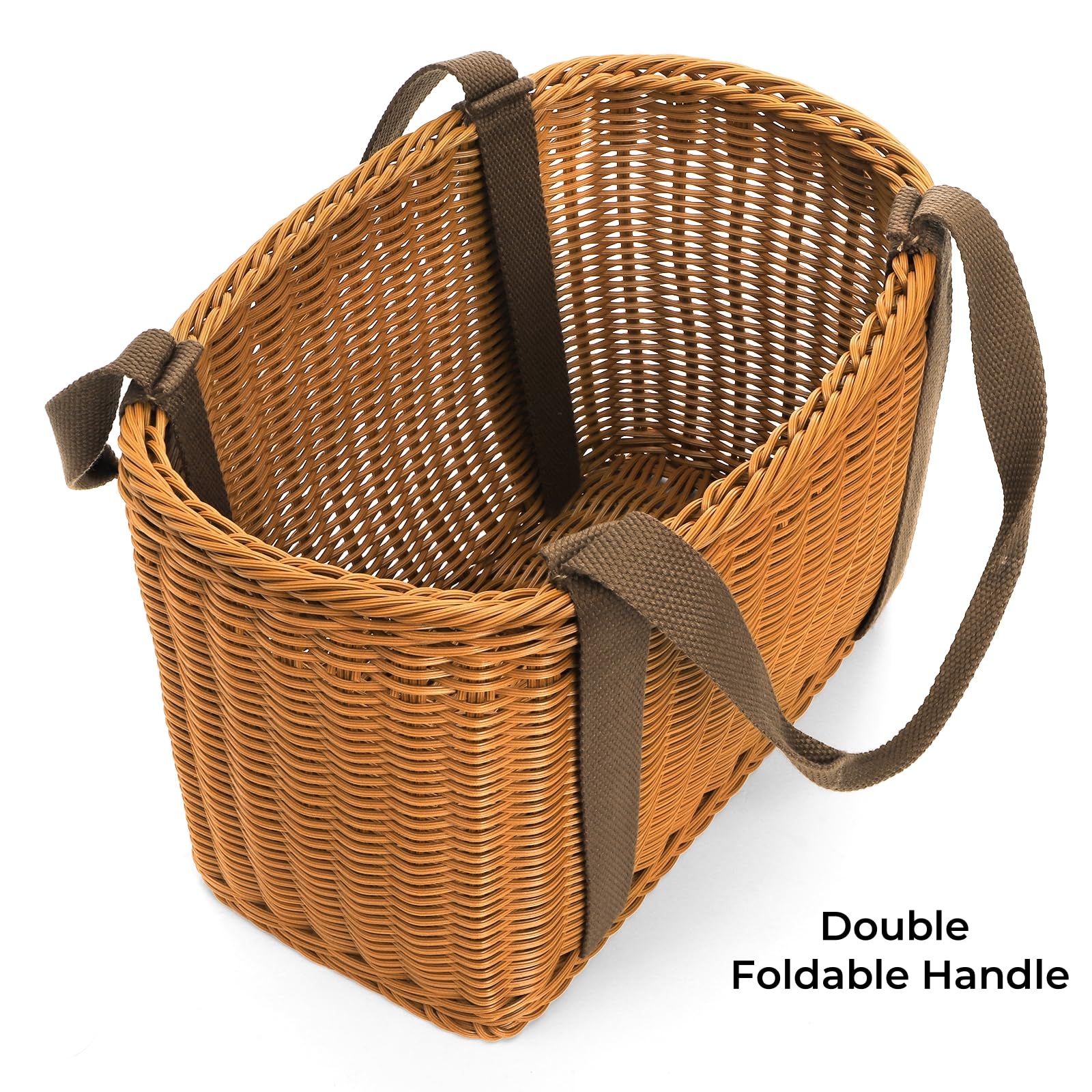 YIMITEE picnic-ready basket shows open top design for easy access