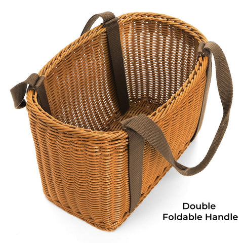 YIMITEE picnic-ready basket shows open top design for easy access