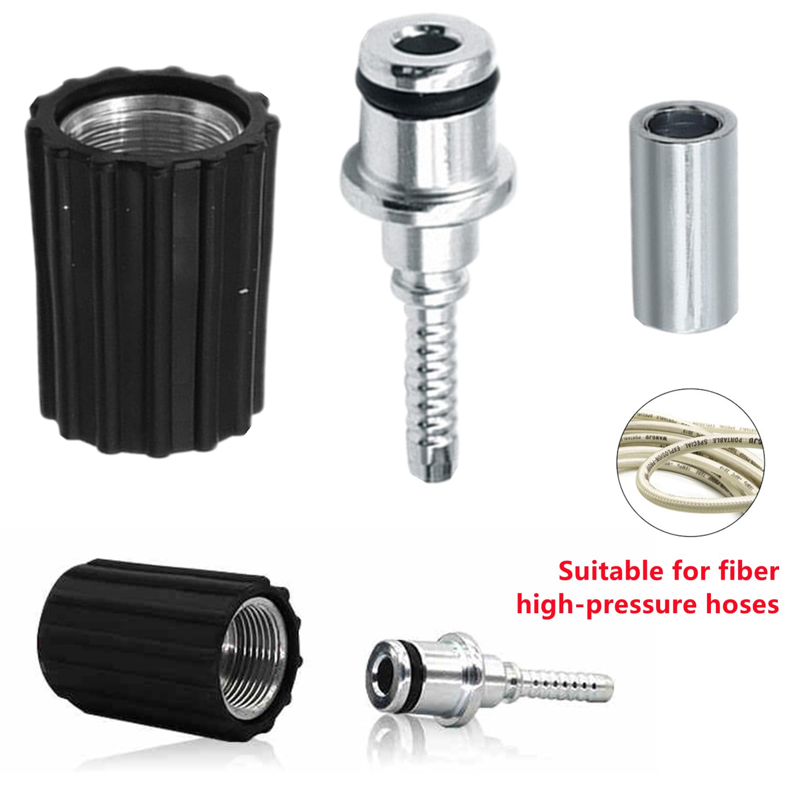 Yimluofa hose connection easy, quick-fit image highlights hassle-free setup.