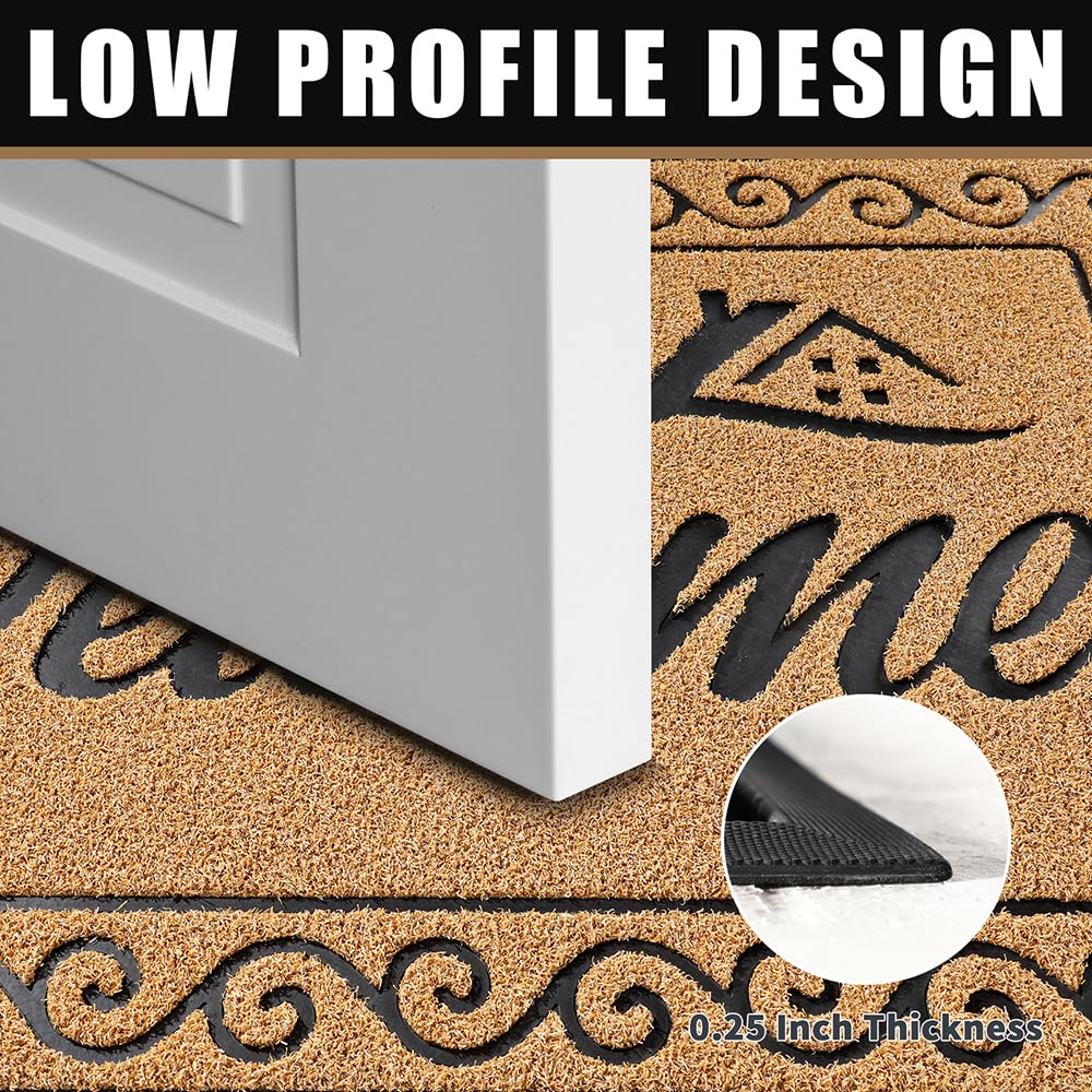 Yimobra dirt-trapping mat withstands high-traffic entrances for daily use.