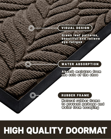 Yimobra door mat features an easy-clean surface for quick maintenance.