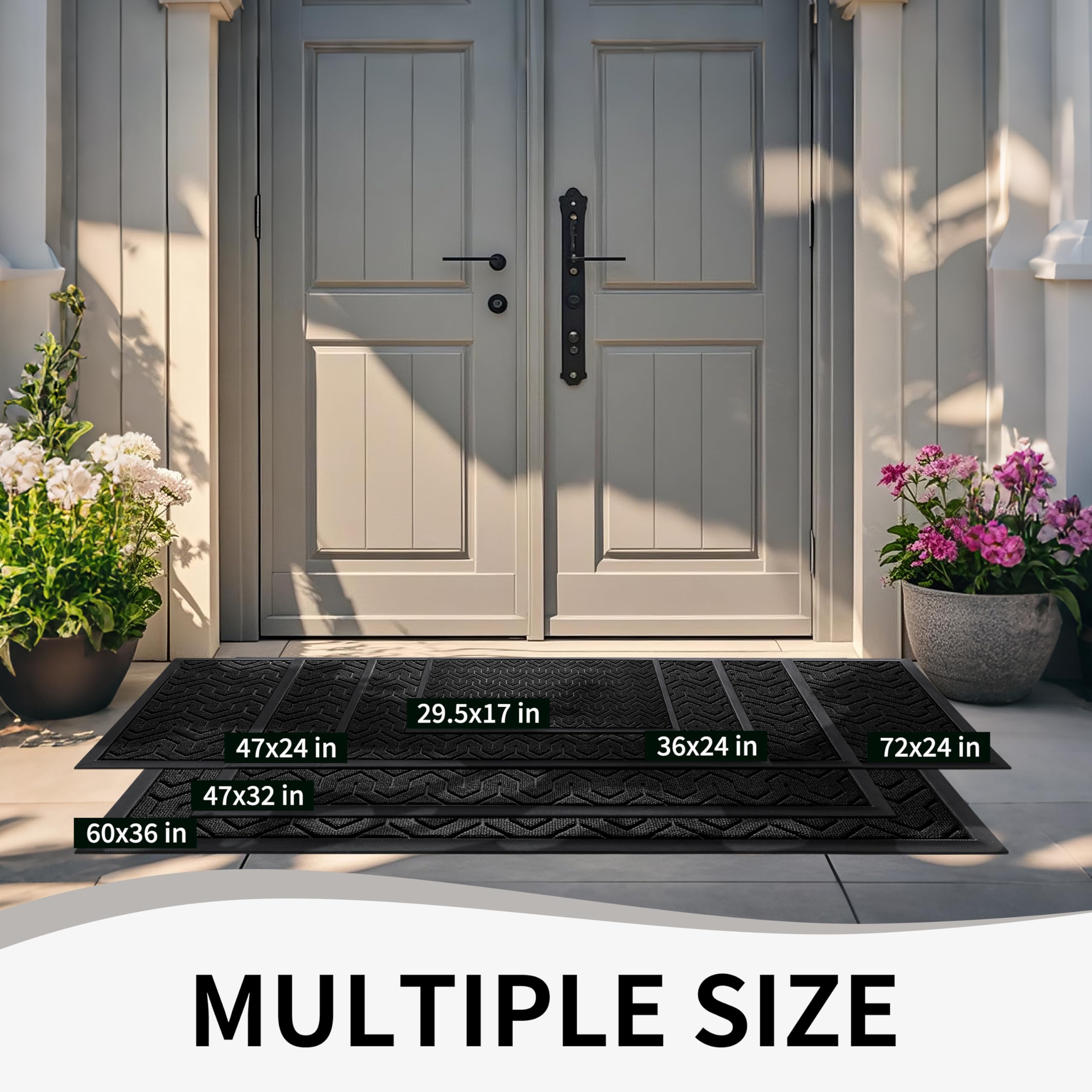 Yimobra outdoor mat stays fade-resistant under sun for year-round use