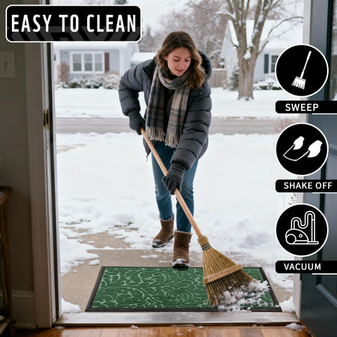 Yimobra green front porch mat blends style and practicality