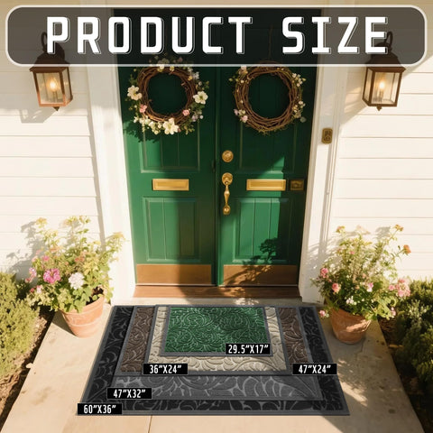 Yimobra door mat non-slip backing for stable placement and safer entry