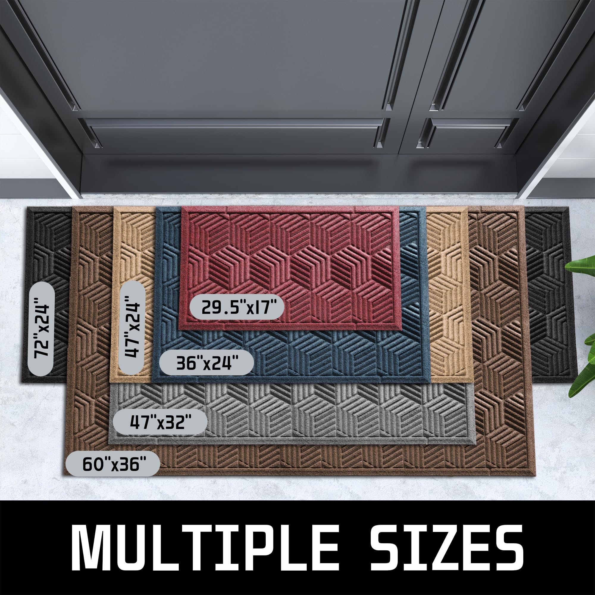 Yimobra outdoor mat versatile for entrances, garages, and patios