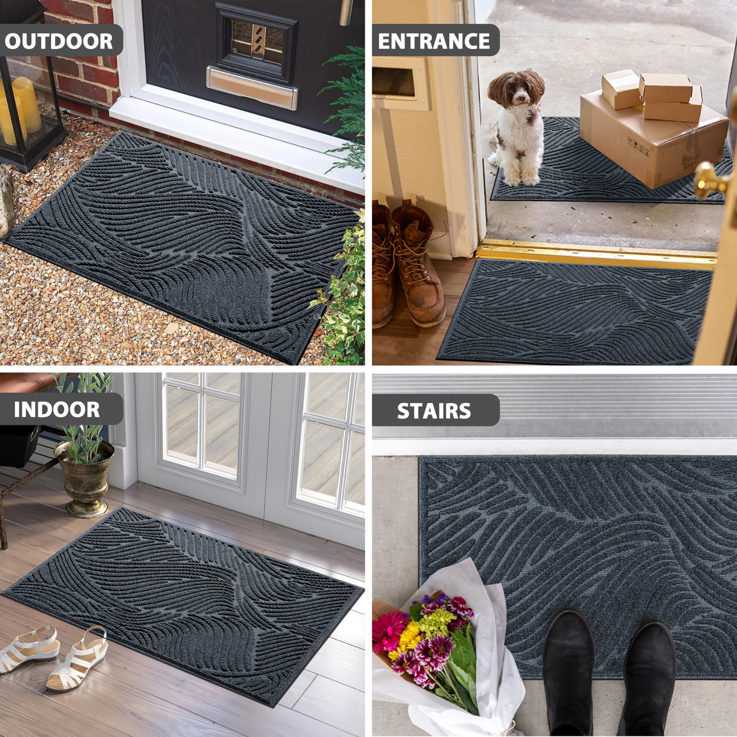 Yimobra outdoor-friendly mat guards entryways in rain, mud, and everyday foot traffic.