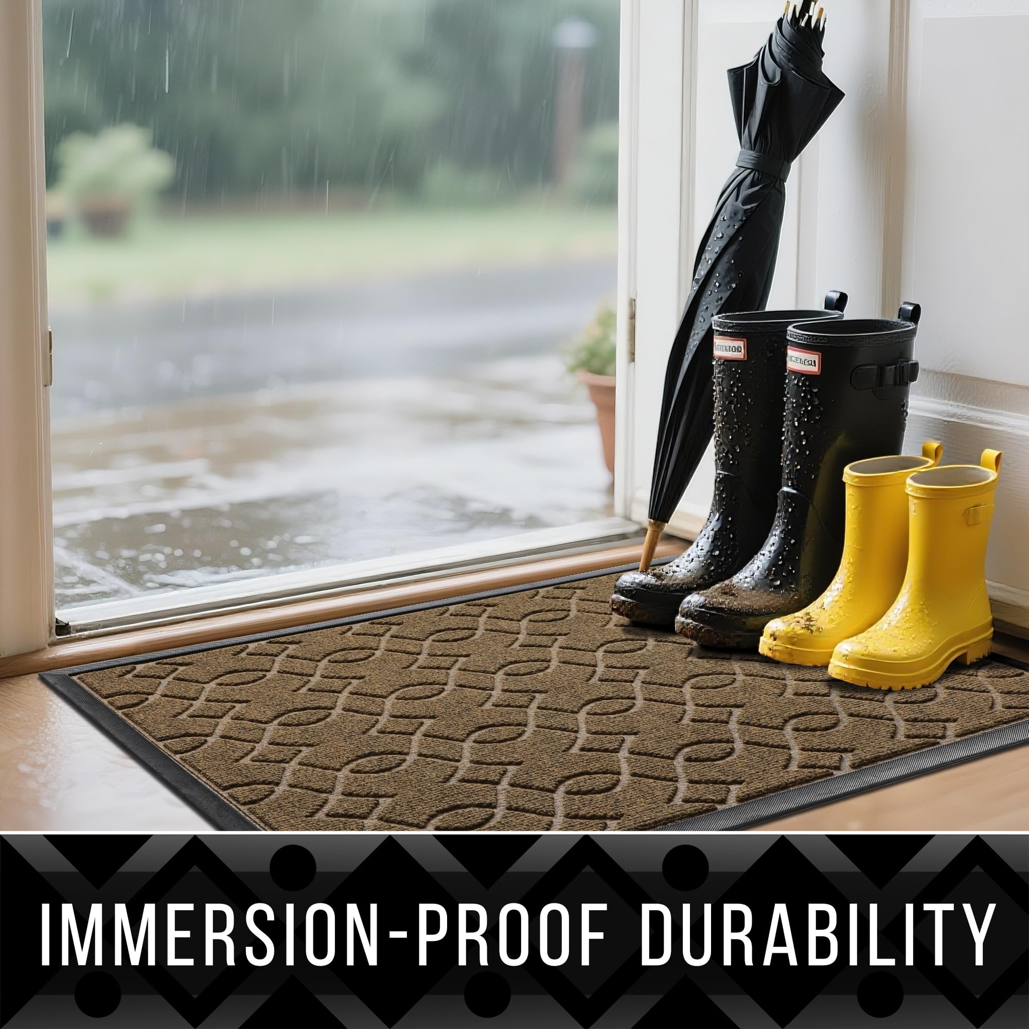 Yimobra mat is easy to clean with vacuum, wash, or hose rinse