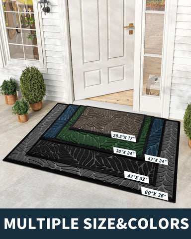 Yimobra door mat shows non-slip backing for secure placement on any floor.