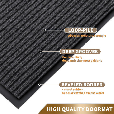 Yimobra mat with non-slip rubber backing helps prevent slips.
