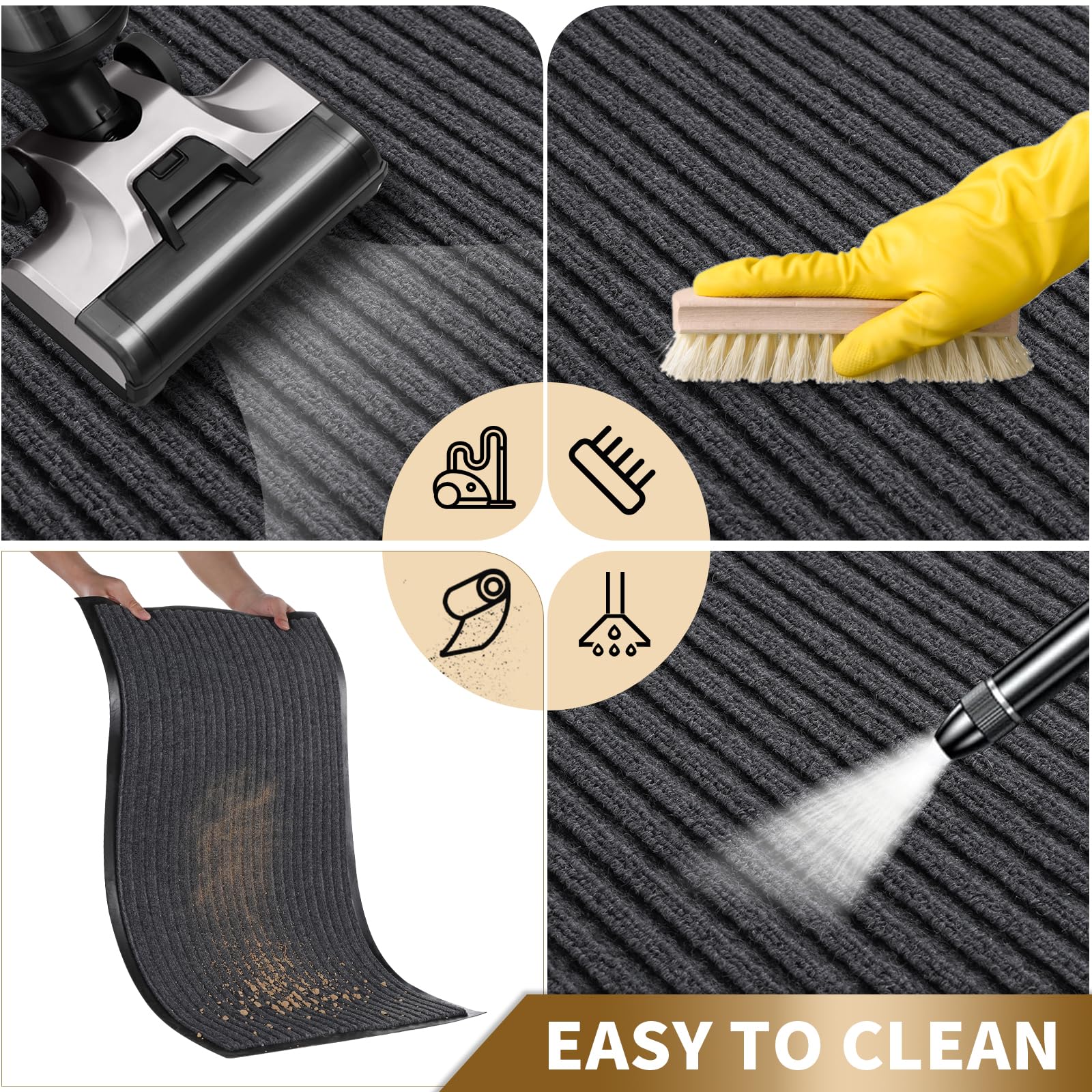 Yimobra mat features rugged polyester that endures all weather.