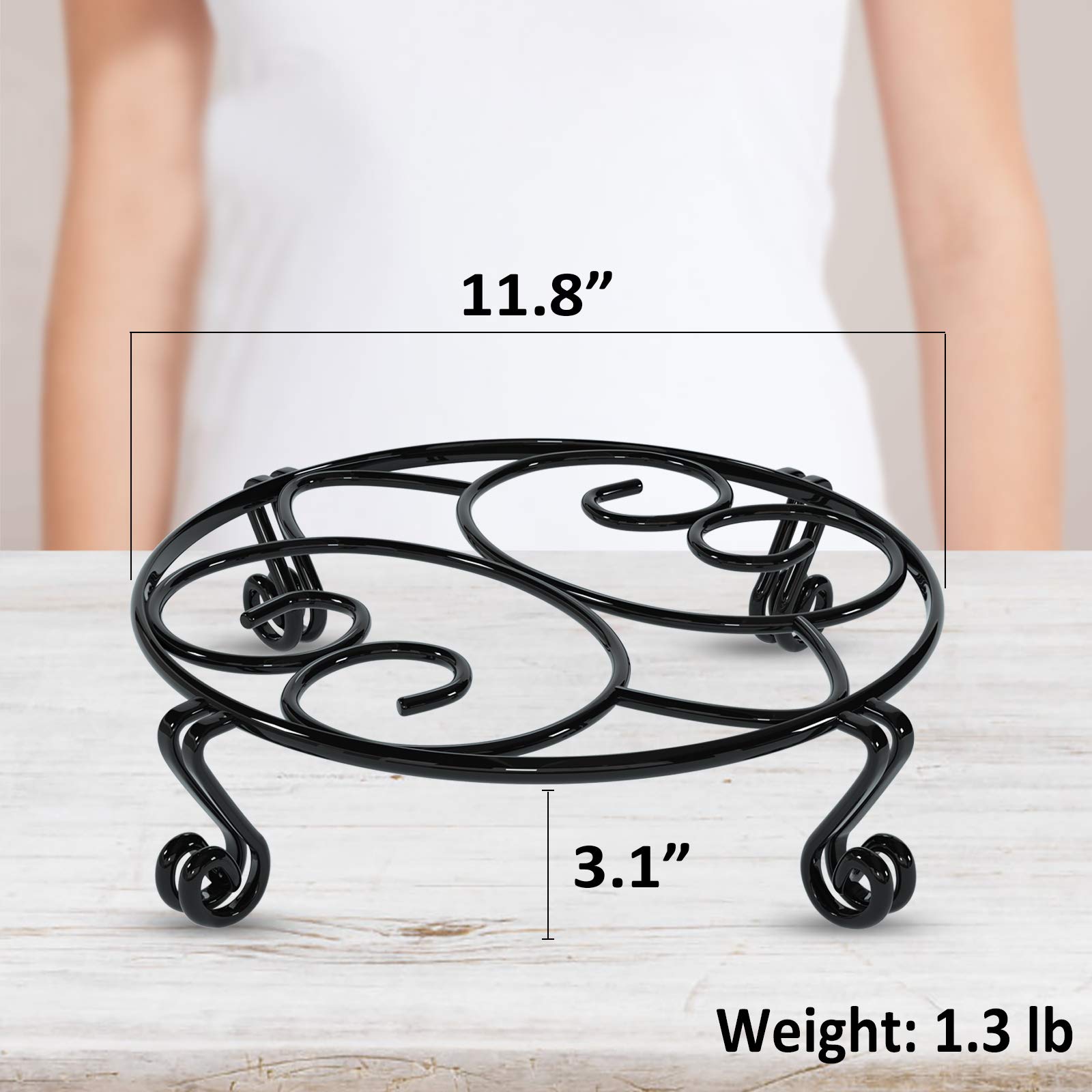 Yimobra large potted plant on stand illustrates elevated display and improved airflow