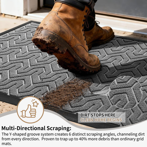 Yimobra outdoor mat offers non-slip protection on wet surfaces.