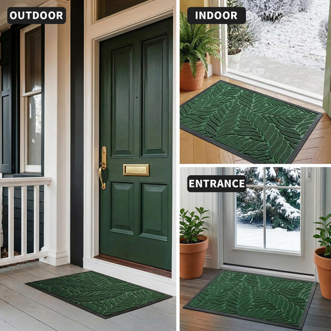 Yimobra outdoor entrance mat features tear-resistant construction for all-weather use.