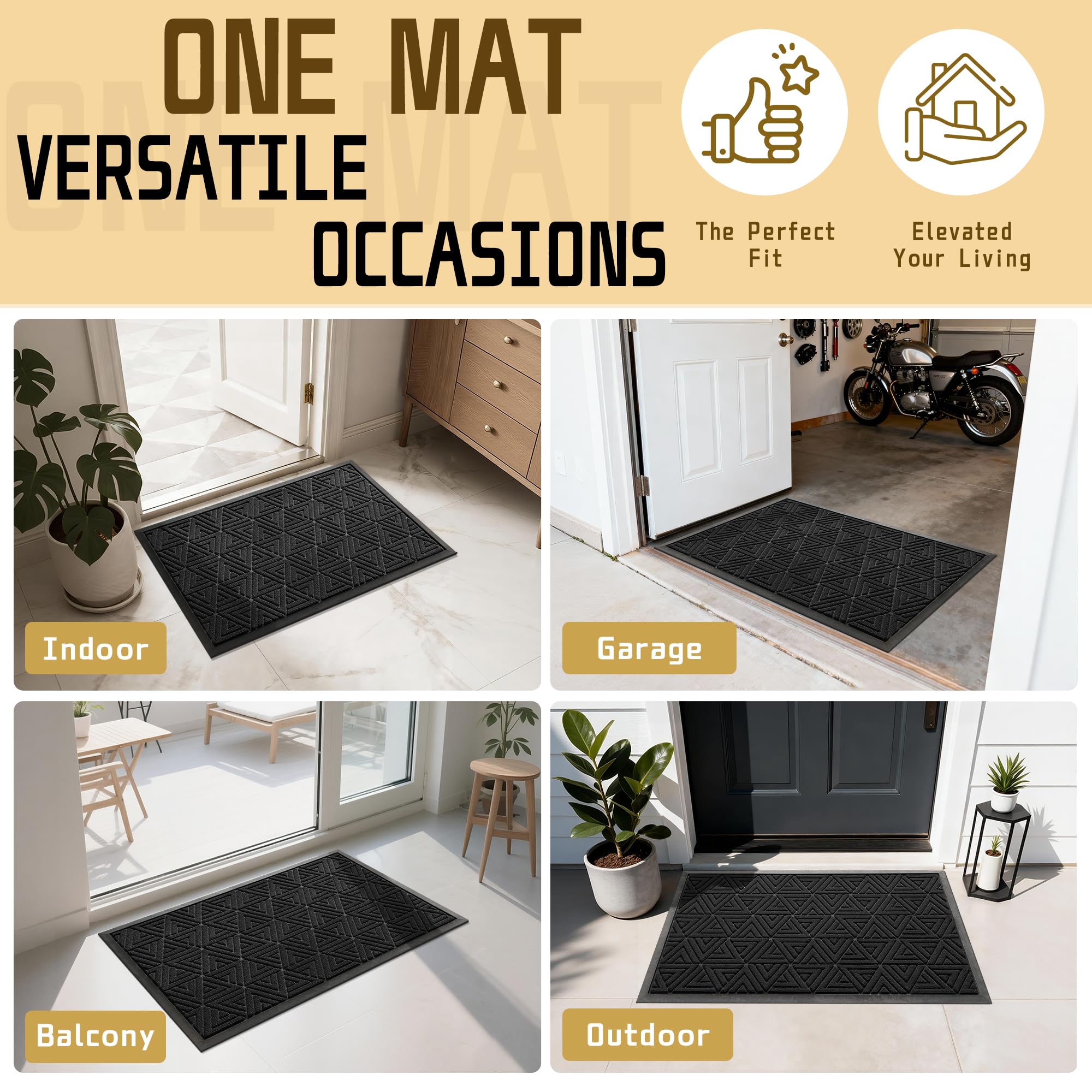 Yimobra outdoor mat available in multiple sizes and colors.