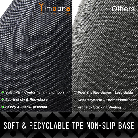 Yimobra rugged surface withstands sun, rain, and snow outdoors.