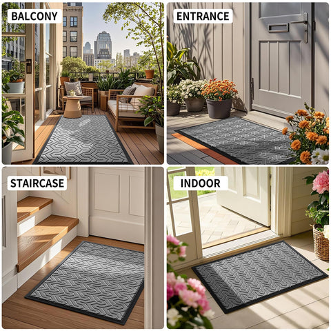 Yimobra versatile door mat fits garage, patio, or storefront entrances.