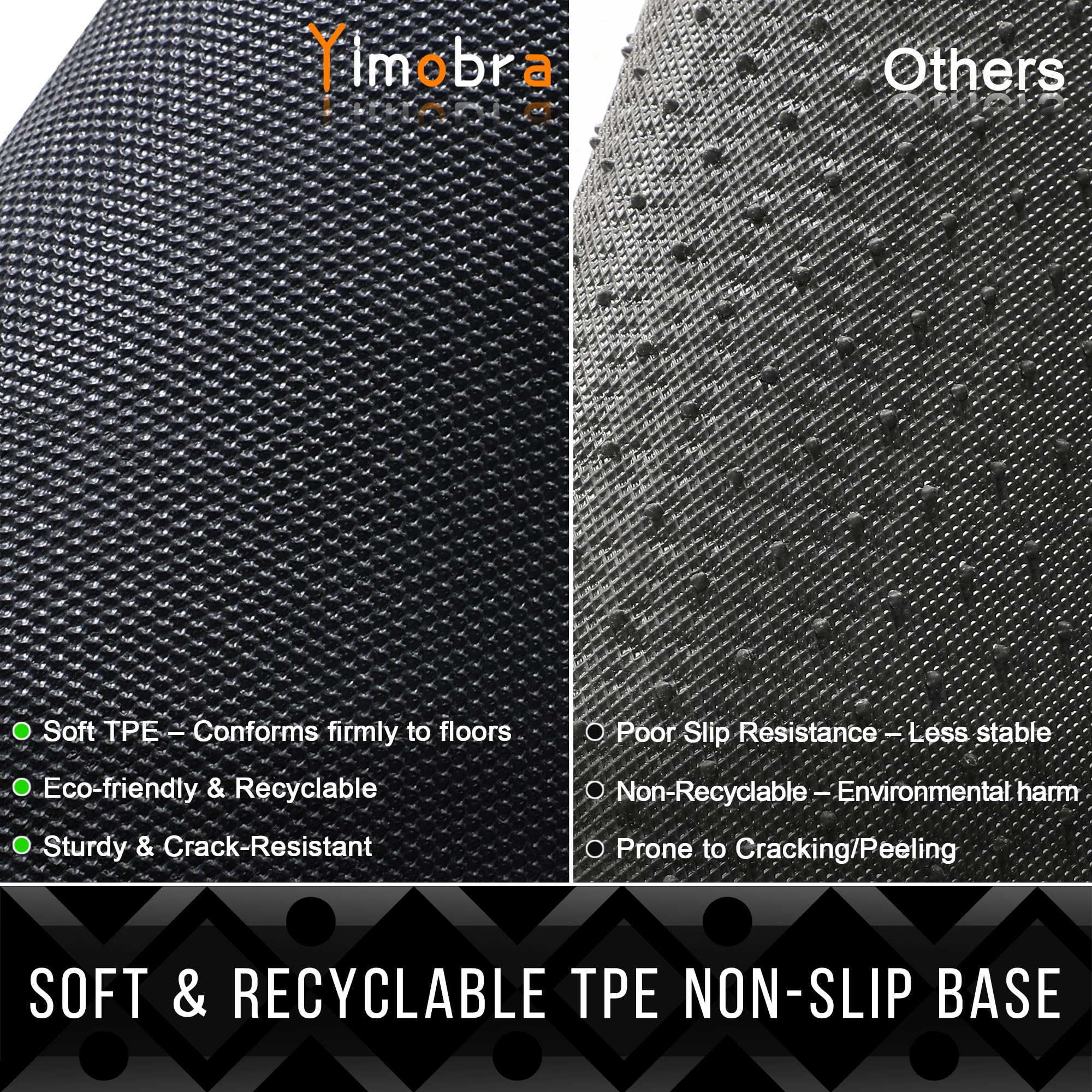 Yimobra rugged mat withstands weather and daily use outdoors