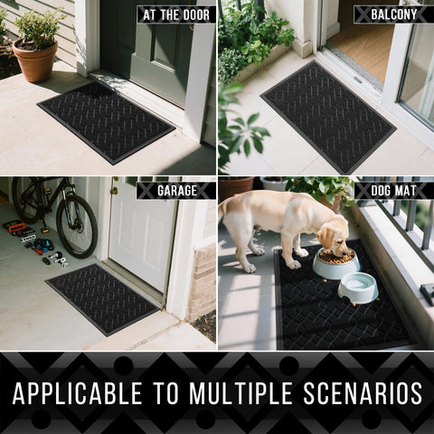 Yimobra weather-resistant mat suits indoor and outdoor entrances.