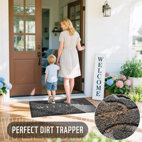 Yimobra Welcome Mat easy-clean surface simplifies dirt removal
