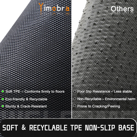 Yimobra Welcome Mat is easy to clean with vacuuming or washing.