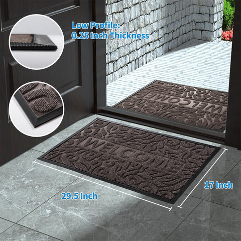 Yimobra mat indoor-outdoor versatility for front doors and patios.