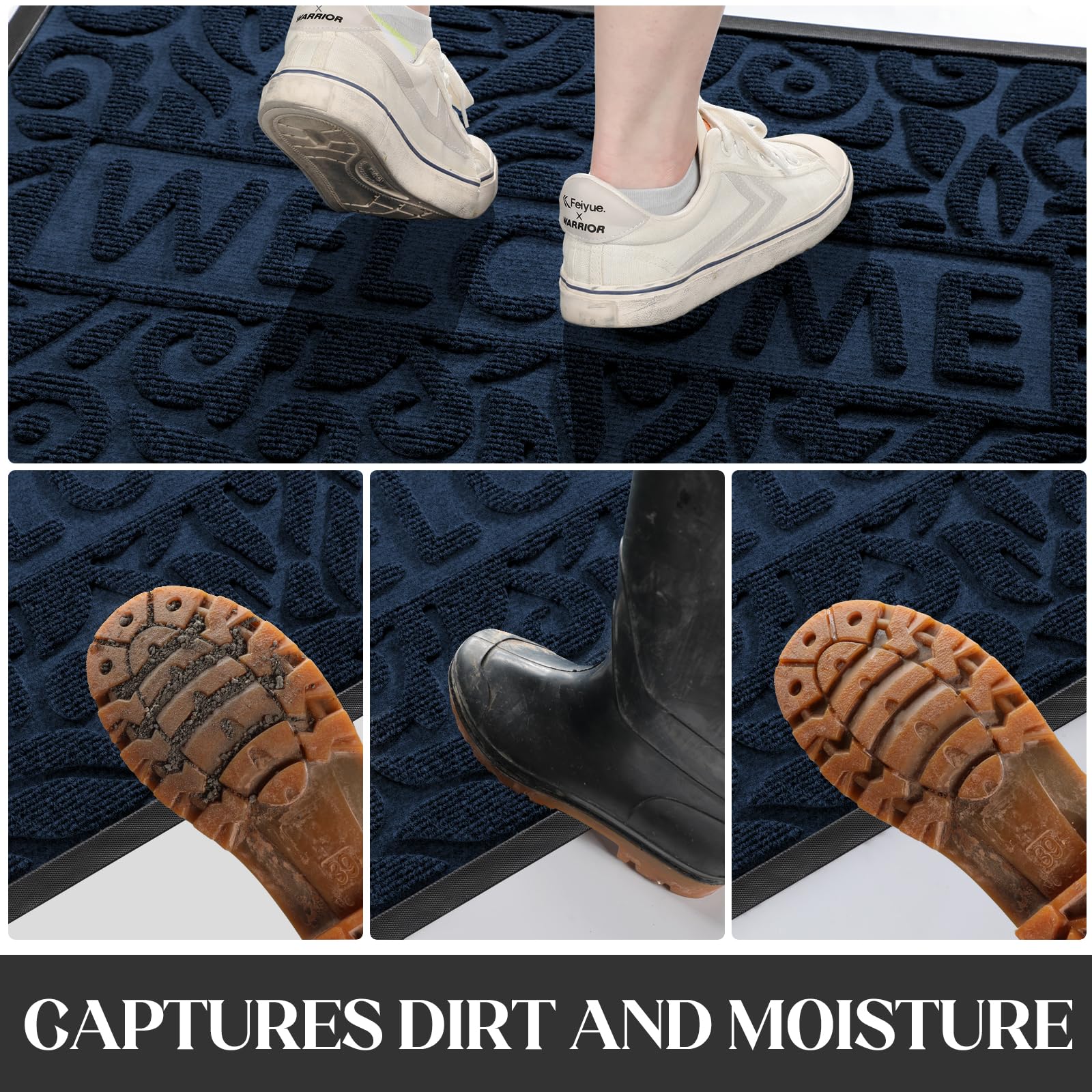 Yimobra Welcome Mat versatile for indoor and outdoor entryways