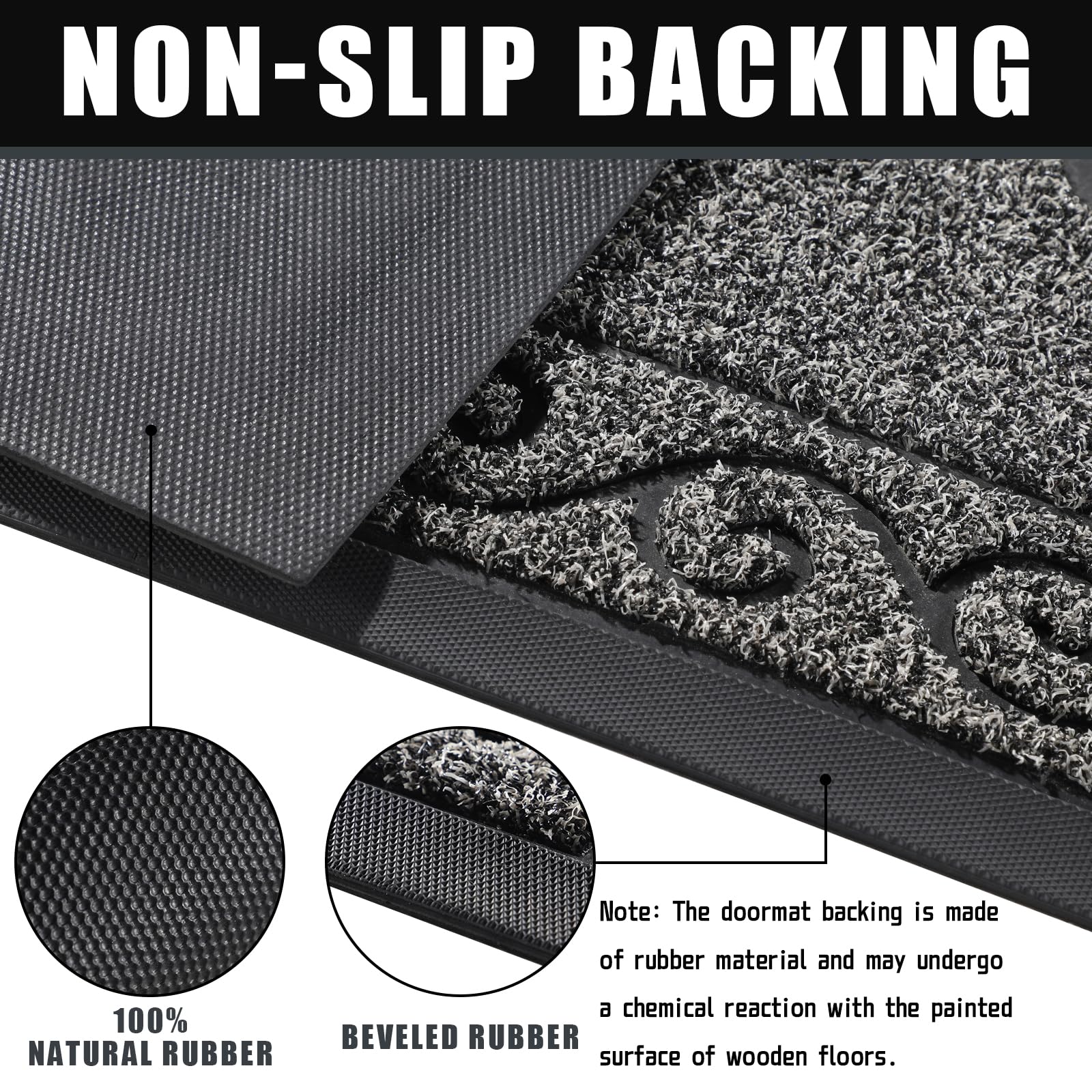 Yimobra low-profile mat fits doors without snagging or tripping.