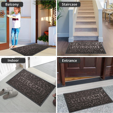 Yimobra mat low-profile 0.25 inch fits under most doors.