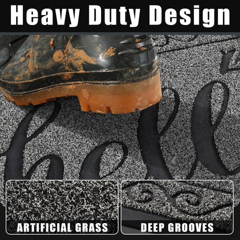 Yimobra non-slip rubber backing enhances safety on wet floors.