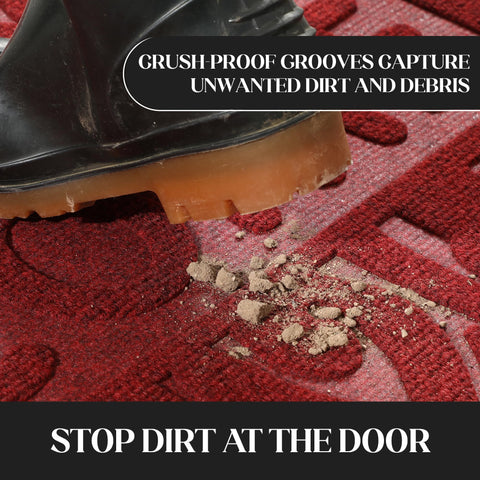 Yimobra mat absorbs moisture to keep floors dry after rain.