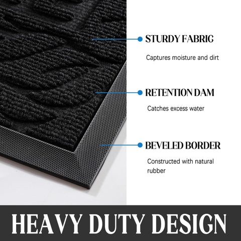 Yimobra mat features non-slip natural rubber backing to keep it in place.