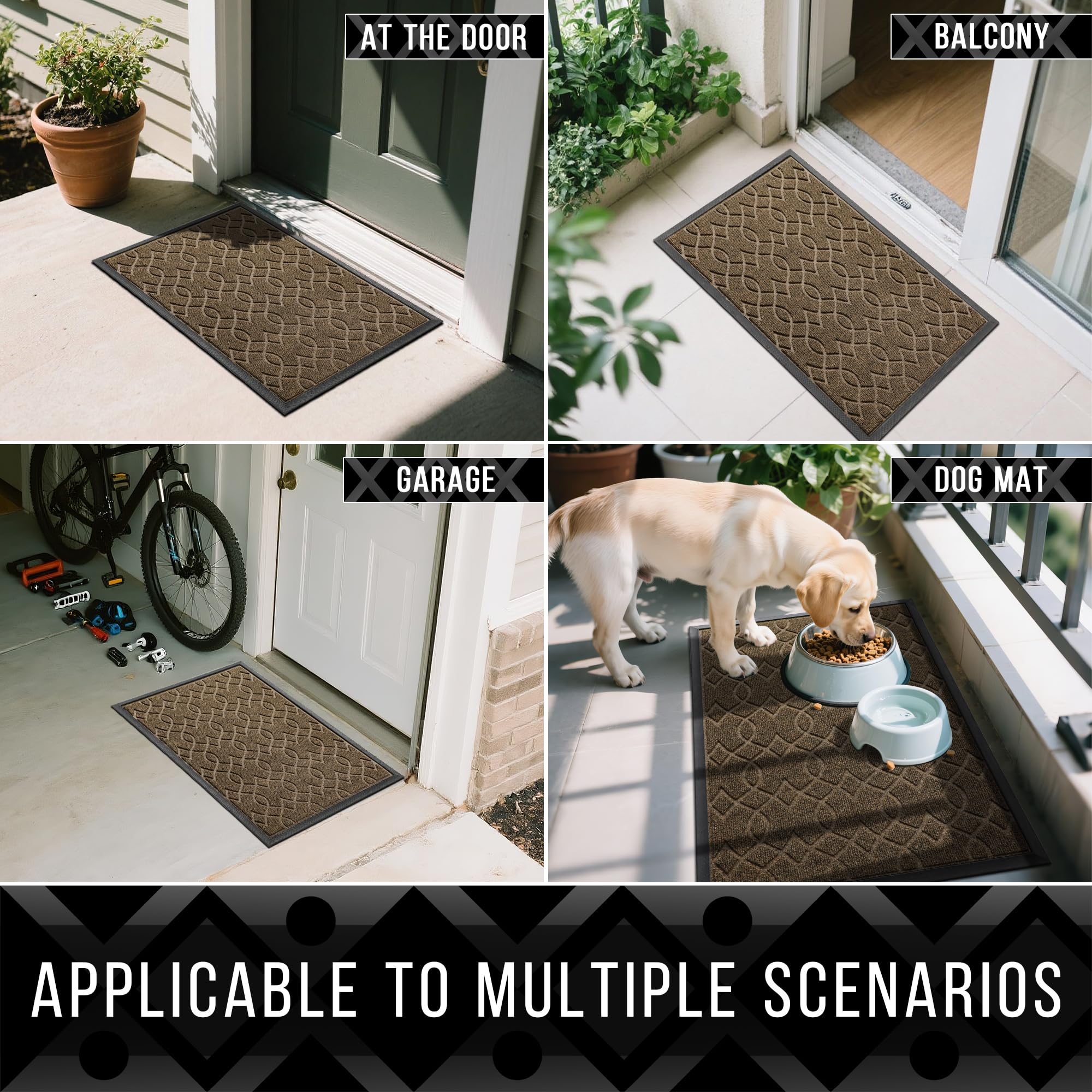 Yimobra versatile doormat suitable for front doors, porches, and garages