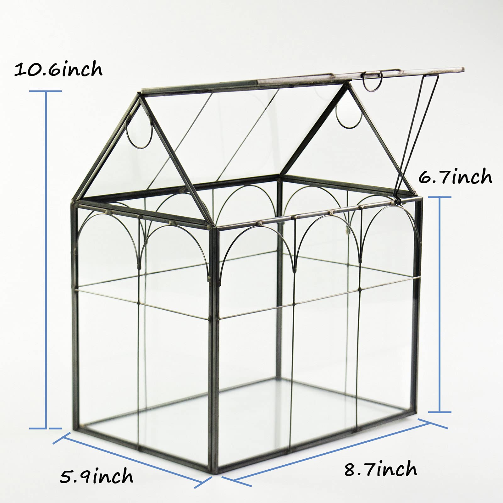 Yimorence office desk centerpiece terrarium brightens workspaces