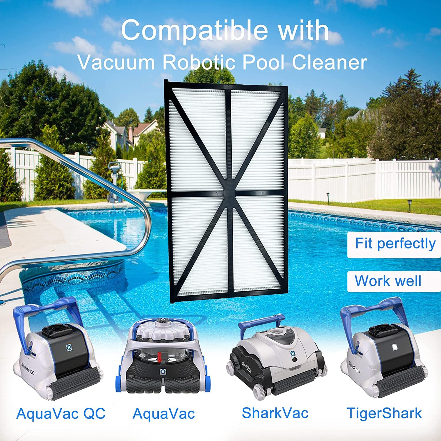 Yinage easy-clean design with removable cartridge simplifies maintenance after every pool session.