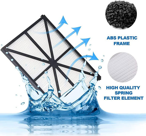 Yinage filter panel with diamond grid and PET fiber, improving filtration efficiency.