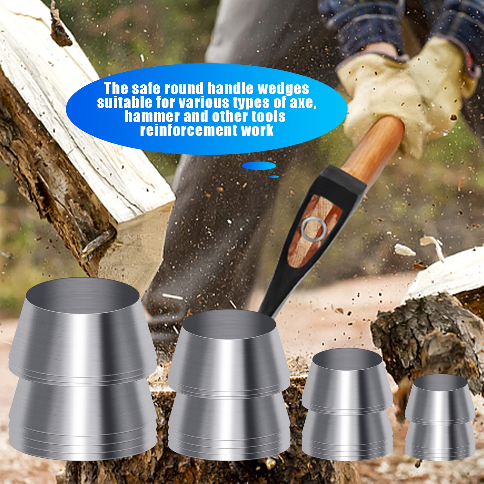YINARONG 10mm wedge fits more tools, enhancing stability for axes and hammers