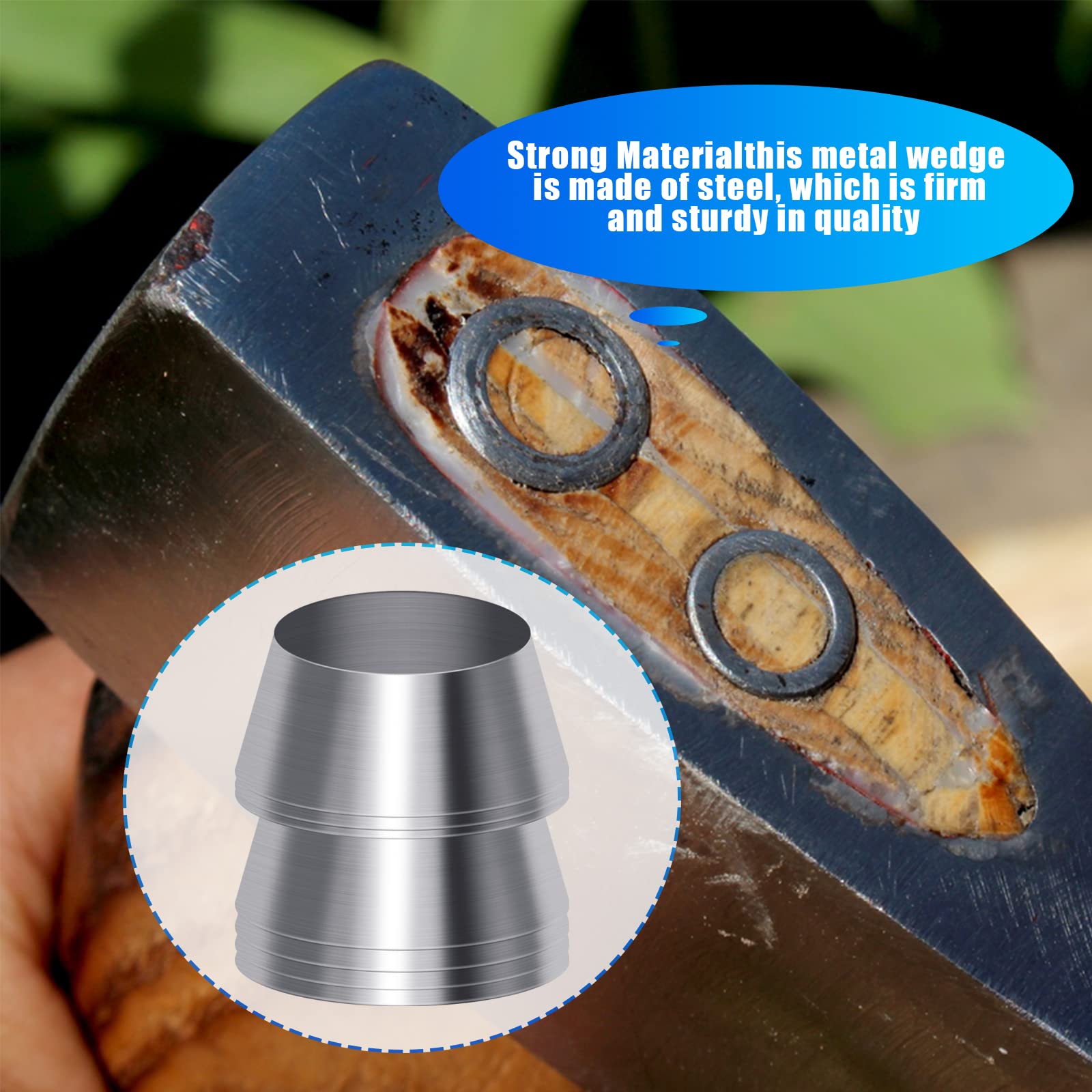 YINARONG 8mm wedge secures axe handles and prevents loosening during use