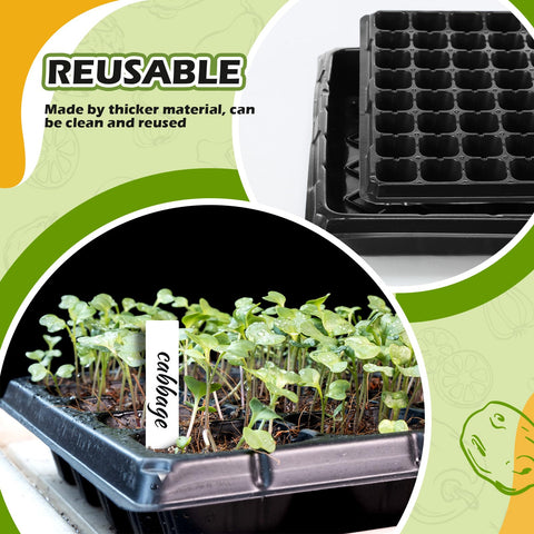 Yinder trays ready for herbs, vegetables, and flowers to sprout.