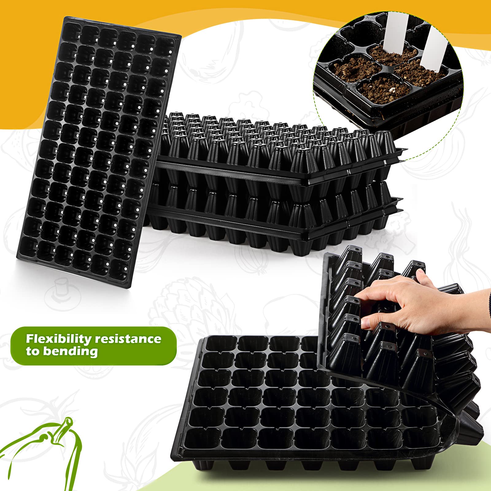 Yinder plant label stakes pack for tracking plant varieties