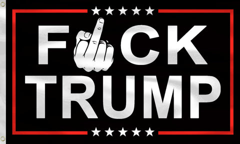 YINENA anti-trump flag front view with bright colors for yard display