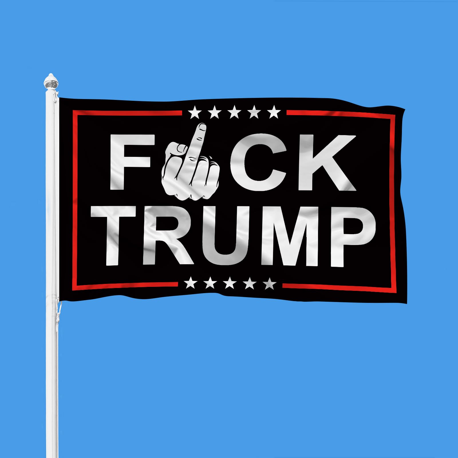 YINENA flag hanging on porch for bold outdoor decor