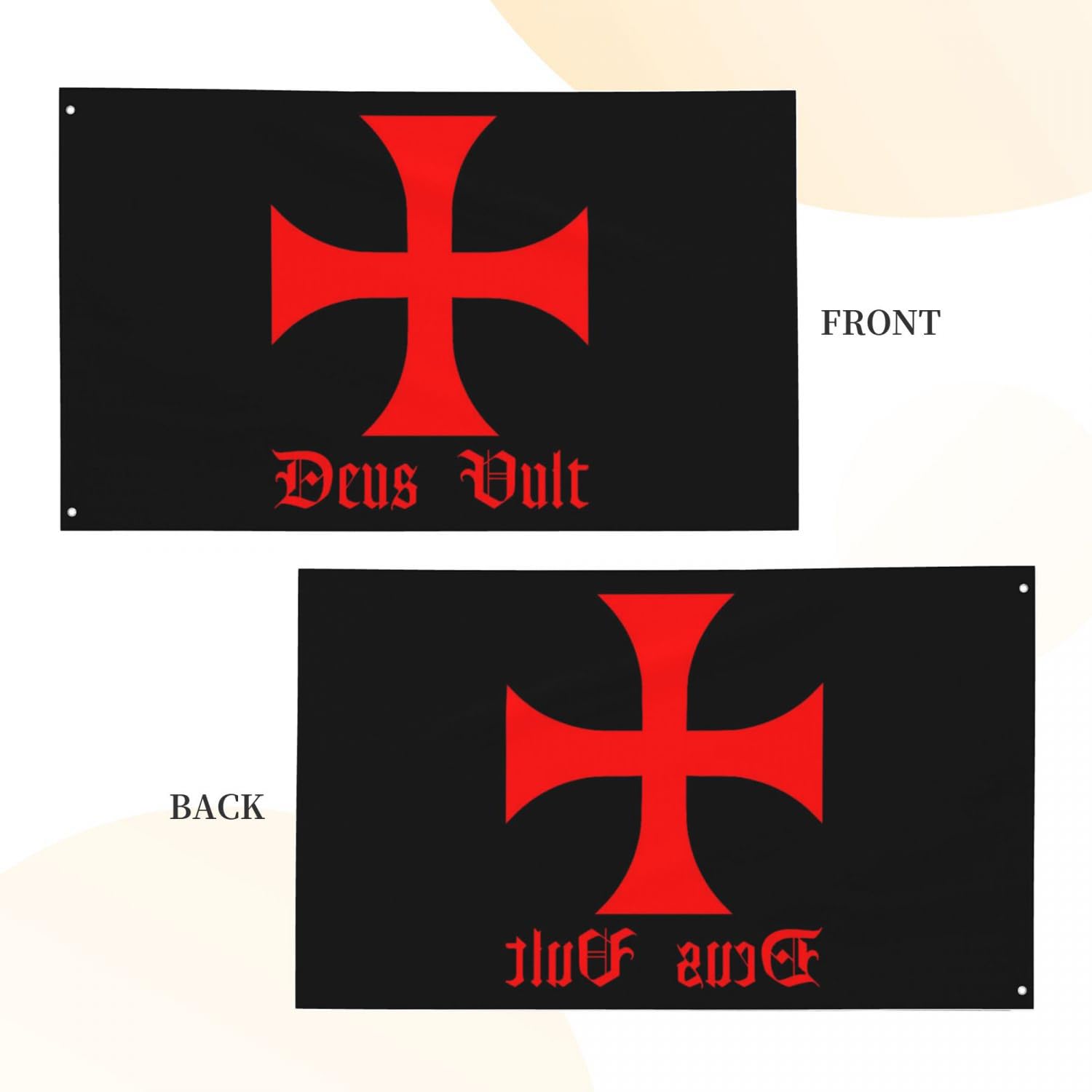 YINGFAN flag with brass grommets for easy mounting on poles