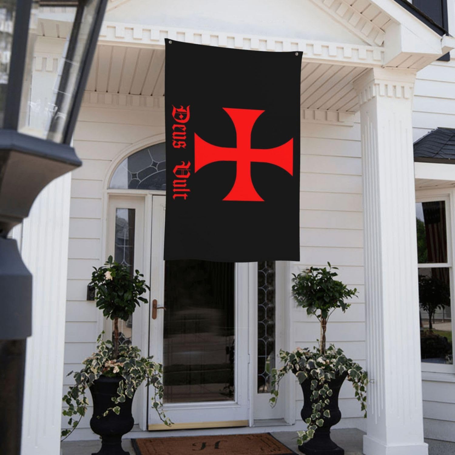 YINGFAN Crusader flag with Knights Templar emblem for events