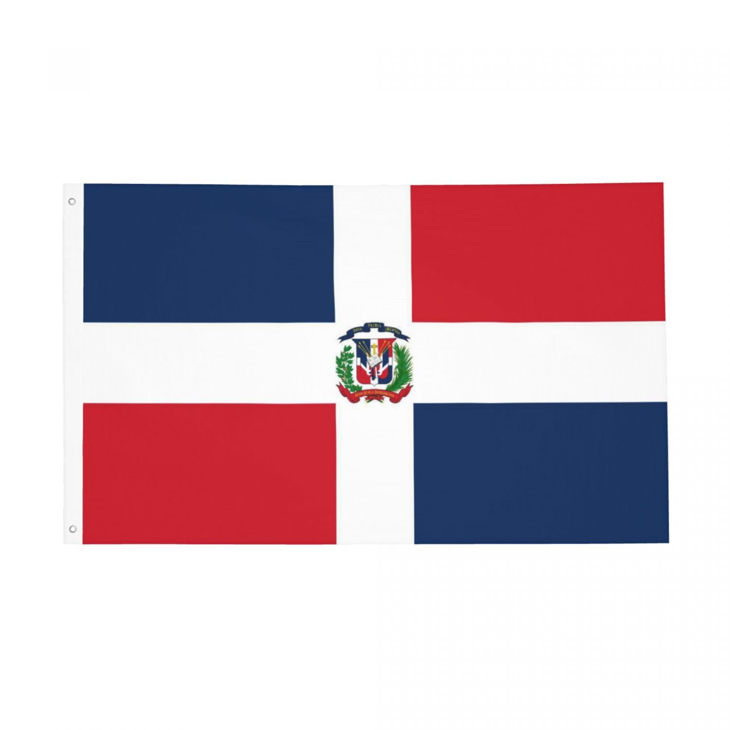 YINGFAN Dominican flag with brass grommets for secure outdoor display