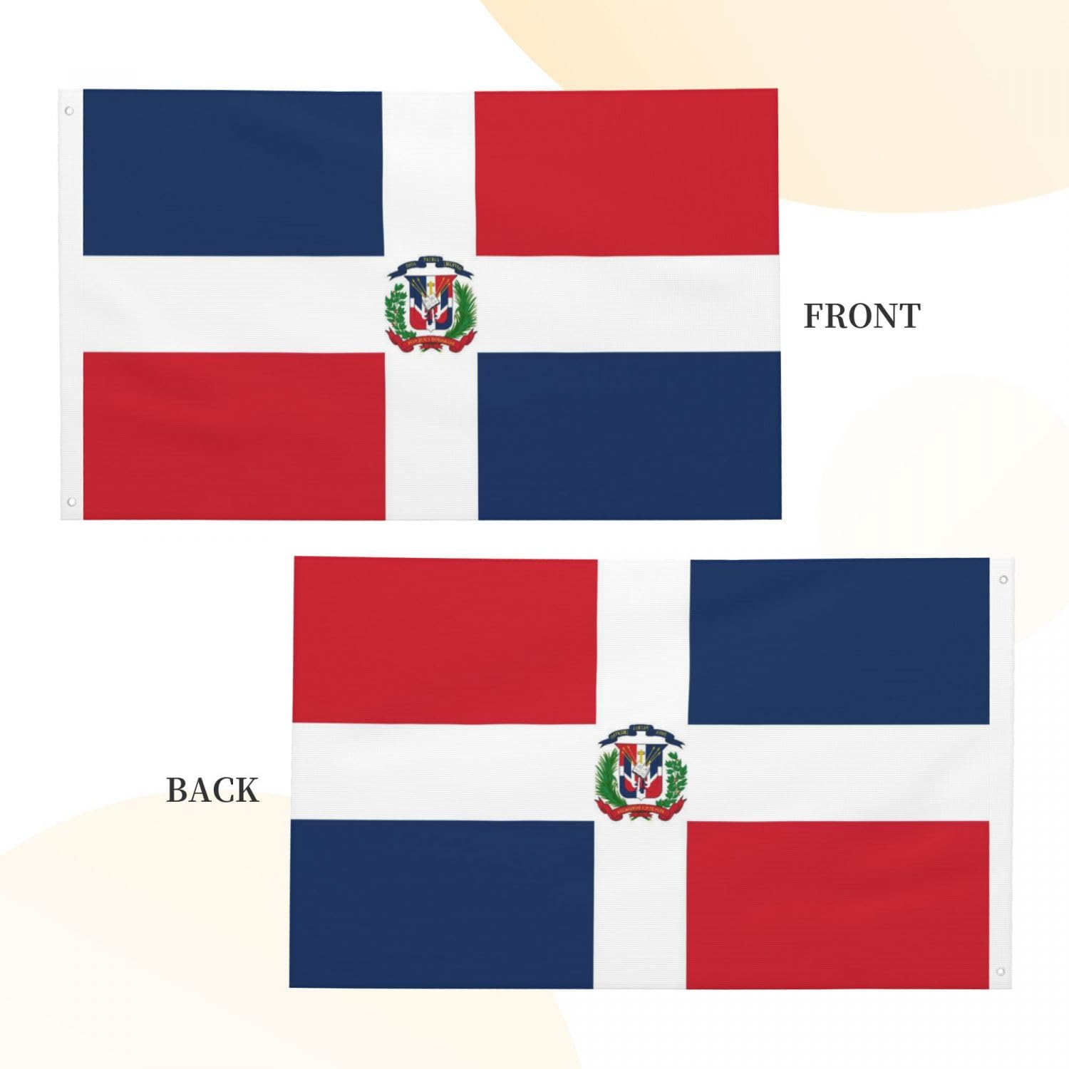 YINGFAN flag showing double-stitched edges for durability
